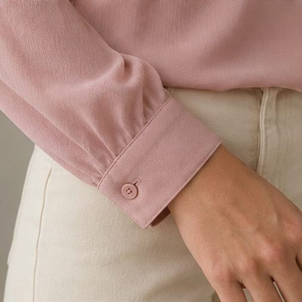 Blush Ruffle Collar Blouse - Picture 5 of 6